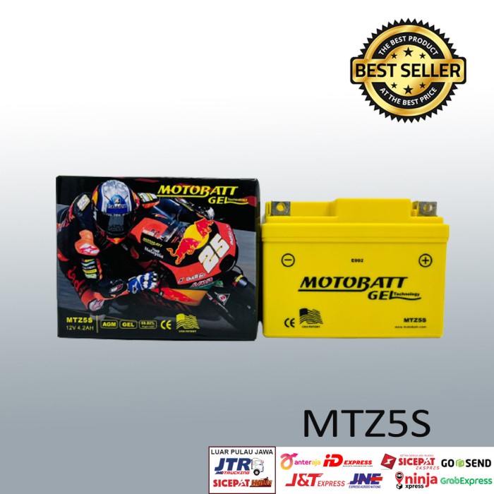 Aki Motor Honda Beat AKI MOTOBATT GEL MTZ5S ORIGINAL