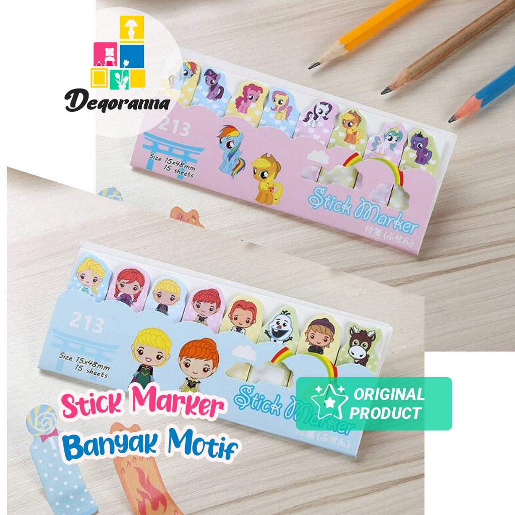 

Sticky Note Montana Kertas Karakter Memo Montana / Stick Marker Montana ukuran pembatas buku