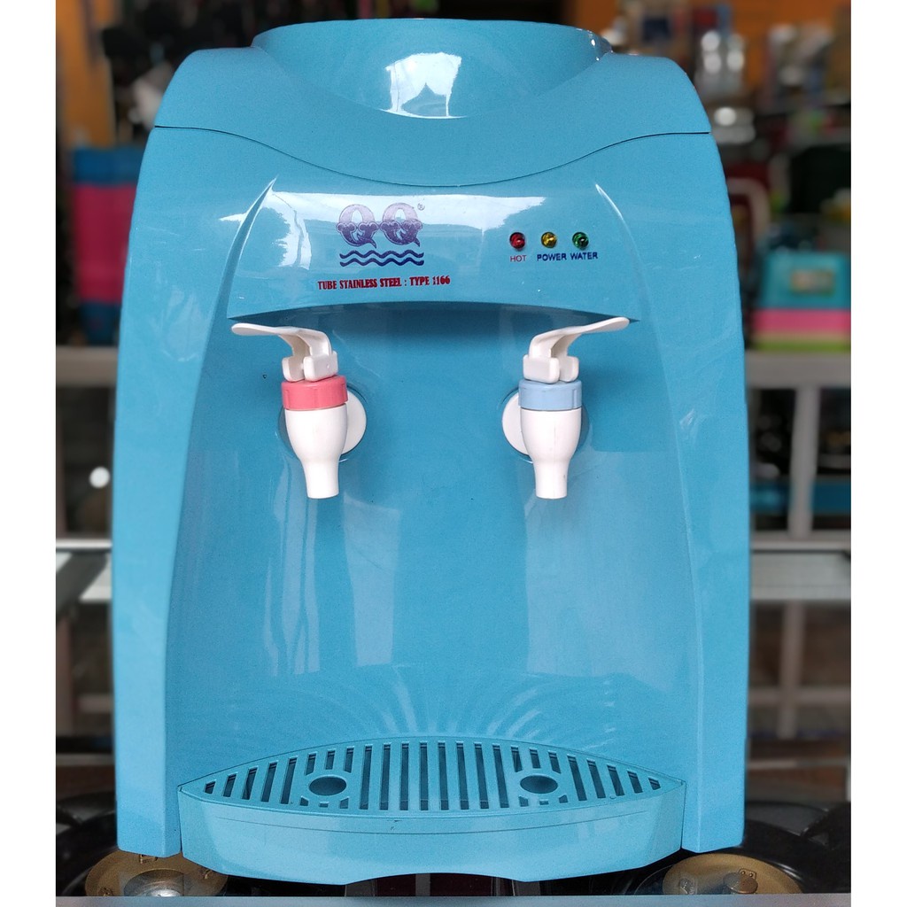 FM - Dispenser Air Panas QQ 1166 Tube Stainless Hot Biru | Dispenser Air
