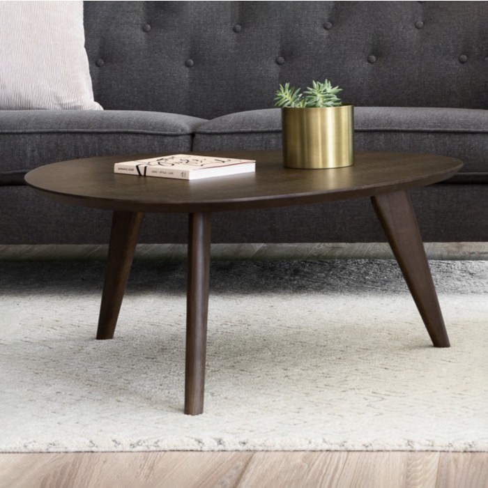 RAY Meja Coffee Table Segitiga - Coffee Table Kayu Solid - Meja Tamu Murah