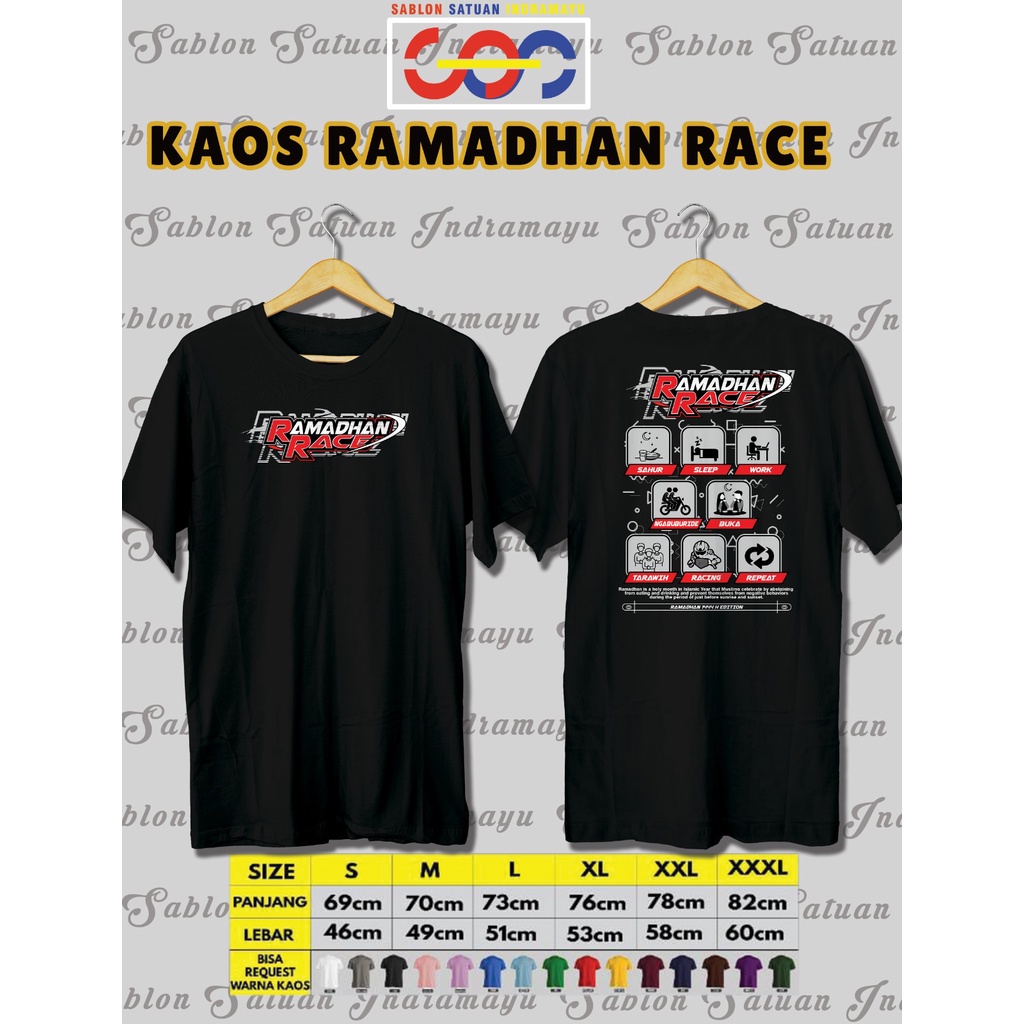 kaos baju racing original ramadhan race / kaos racing ramadhan race dewasa anak
