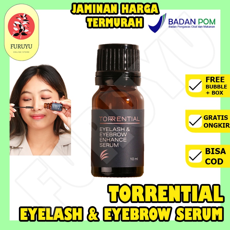 Serum Vitamin Pemanjang Penyubur Penebal Pelentik Penumbuh Bulu Mata Bulumata Melebatkan Alis Torrential Eyelash Eyebrow Serum Ampuh BPOM