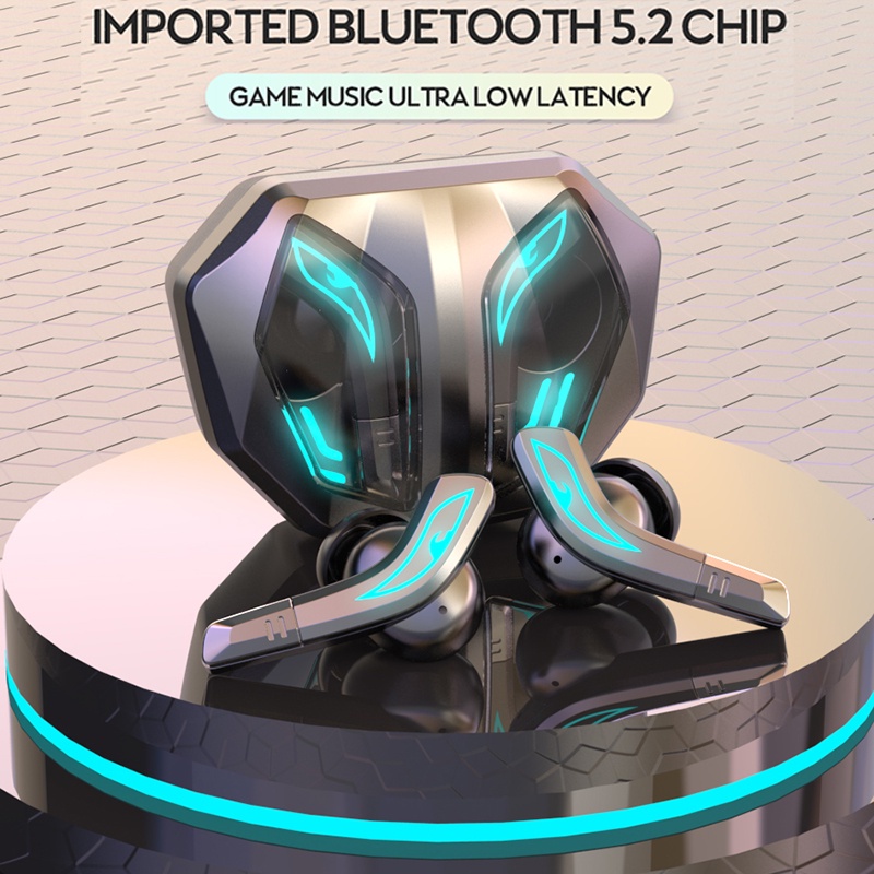 COD Earphone Gaming Headset Wireless 5.2 Bluetooth Hedset Gaming Headphone Bluetooth TWS Earbuds Bas