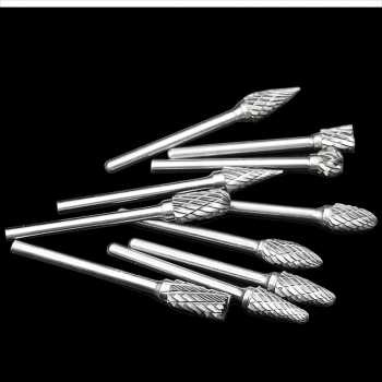 RRS STORE Mata Bor Tungsten Carbide Cone Spiral 1/8 Inch 10 PCS - JG8 MATA BOR CUNER TUNER UKURAN 3MM igunakan untuk pengerjaan bor, melubangi objek padat seperti besi kuningan, kayu, plastik dan lainnya