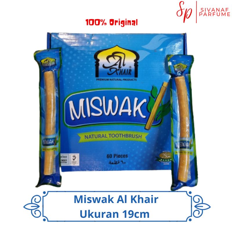 SIWAK MISWAK AL KHAIR ukuran besar 19cm | Kayu Siwak Asli Made In Pakistan