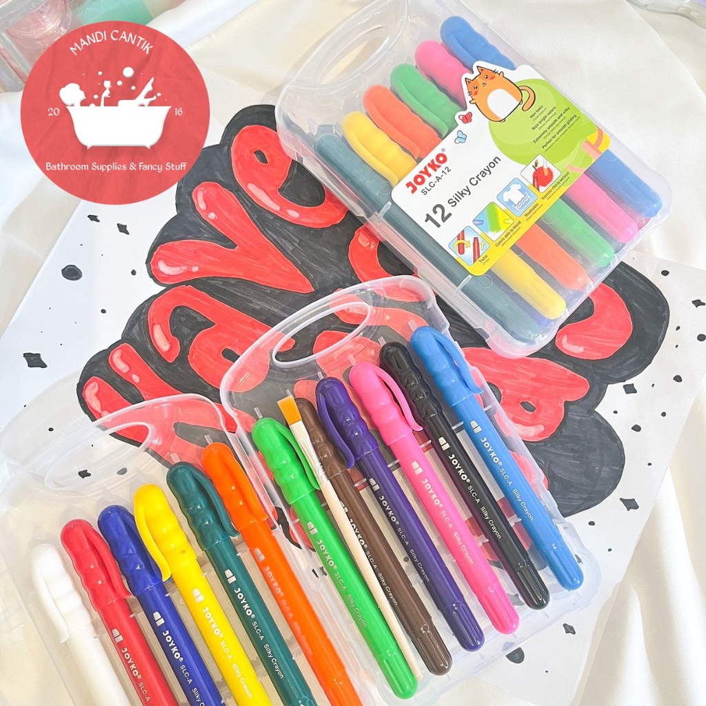 

Joyko Silky Crayon krayon halus Joyko SLC-A Warna Colors alat menggambar mewarnai kado unik drawing coloring alat tulis sekolah kantor