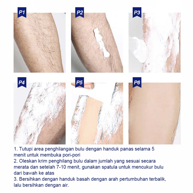 【COD】KOOGIS Krim Penghilang Bulu / Penghilang Bulu Permanen / Cream Perontok Bulu / Perontok Bulu Permanen / Hair Removal Cream 60ml - Men Women Powerful Permanent Stop Hair Growth Inhibitor