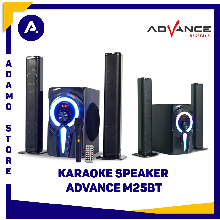 Speaker Advance M25BT Bluetooth Karaoke Speaker Free Wireless Mic