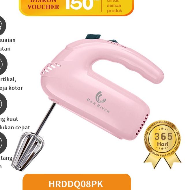 ◊ Mixer  HAN RIVER  HRDDQ08PK Hand Mixer Pink ➤
