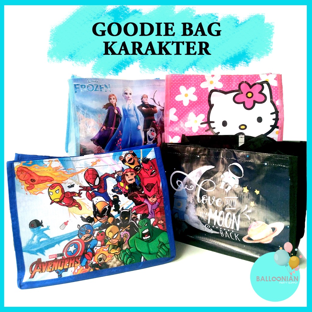 

Goodie Bag Karakter/Tas Souvenir Ultah/Ulang Tahun Anak/Birthday Kid