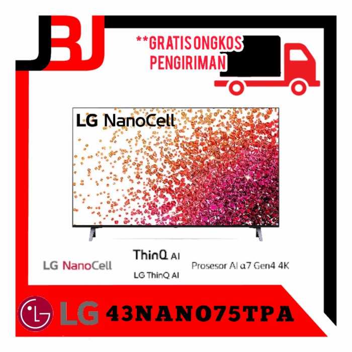 LG smart tv 43 inch 43NANO75 LG TV NANO CELL NANO75