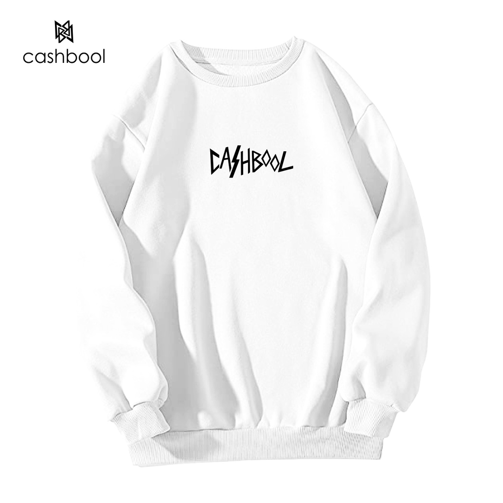 CASHBOOL Slayer Font Print Fleece Pullover Unisex Basic Crewneck Sweater  Vallina - XXL Oversized Plain Basic Sweater Crewneck Polos Premium Sweat Terry Outerwear Korean Style Remaja Wanita