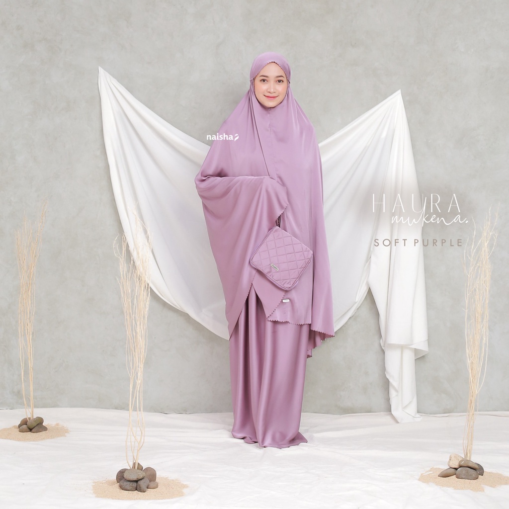 Haura Mukena - Giter Store - Mukena Silk Premium 2in1 by Naisha