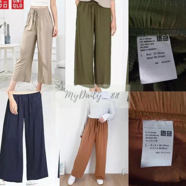 CHEKOUT KULOT UNIQLO RELACO (Tag/label UNIQLO)