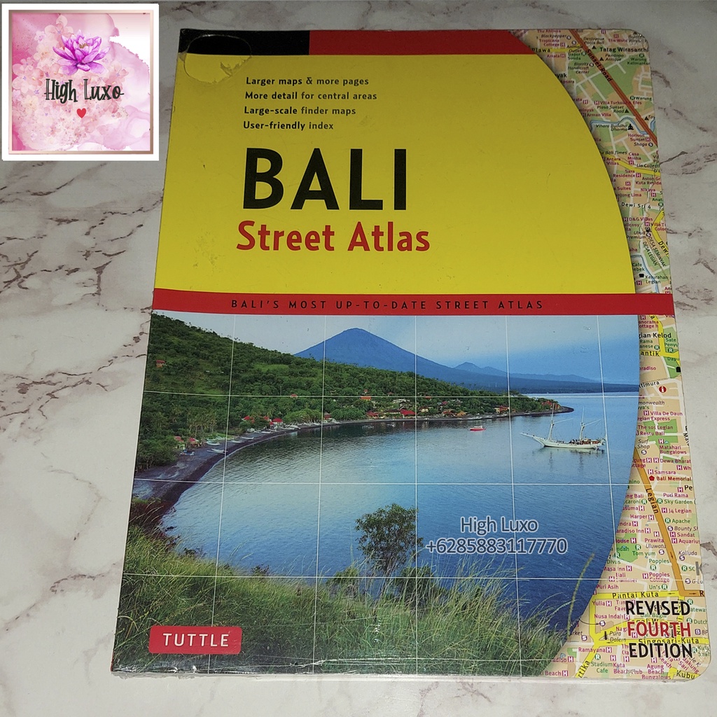 Peta Travel Bali Street Atlas Map Fourth Edition INDONESIA English Book Asia Series SOUTHEAST ASIA T