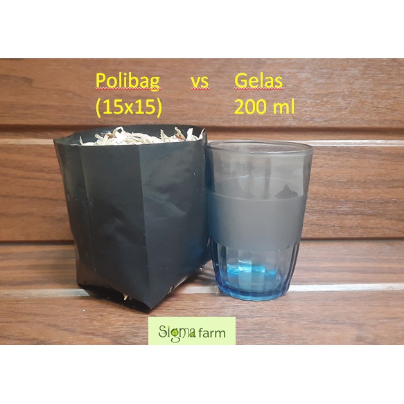 Plastik polibag tebal untuk tanaman (1/2 kg)