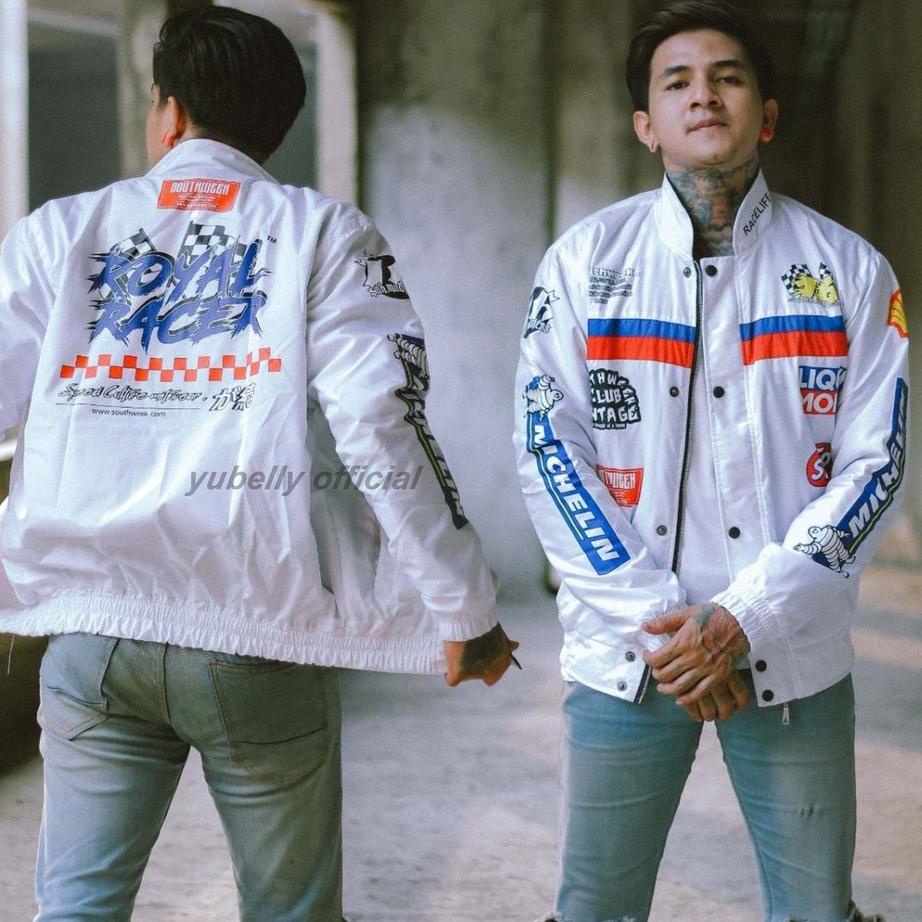 BRANDS FESTIVAL Jaket Nascar Racing Vintage Southweek Original Jaket Outdoor Pria | Jaket Touring Mo