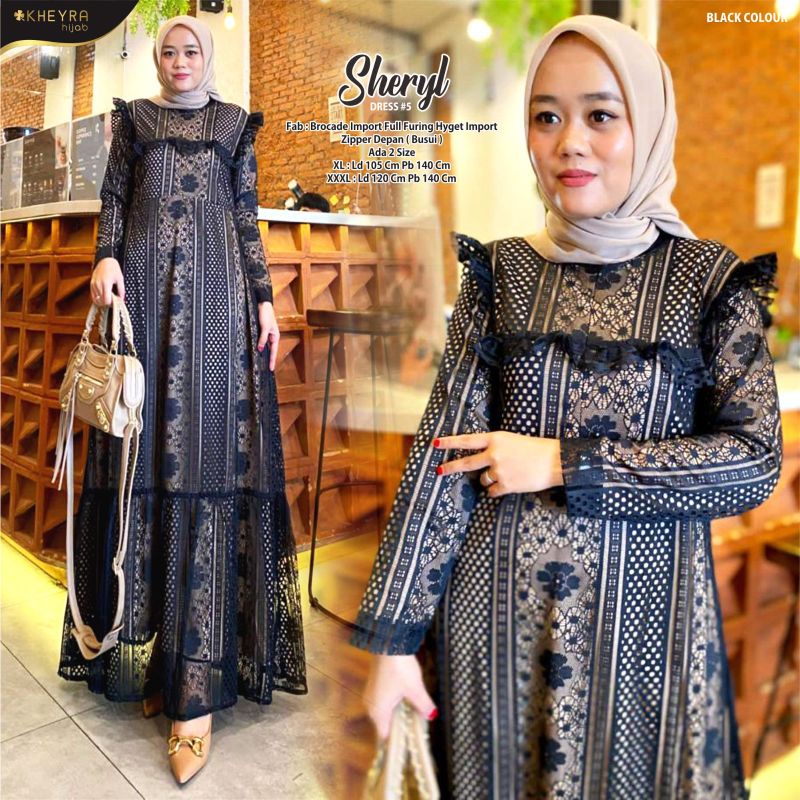 Dress Brocade Import//Sheryl Dress#5