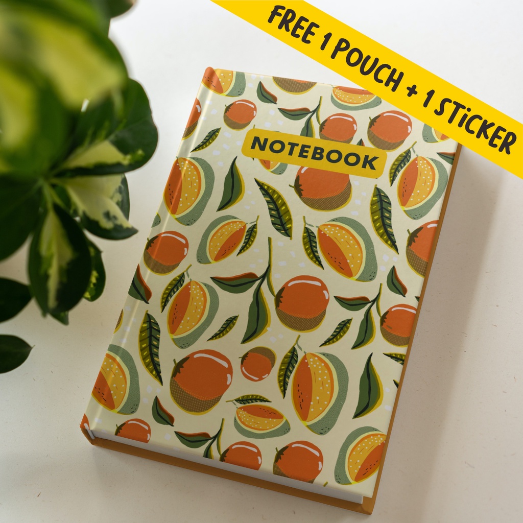 

Buku Catatan Diary Journal Notebook Agenda, Dotted dan Polos Notebook Pattern Mango
