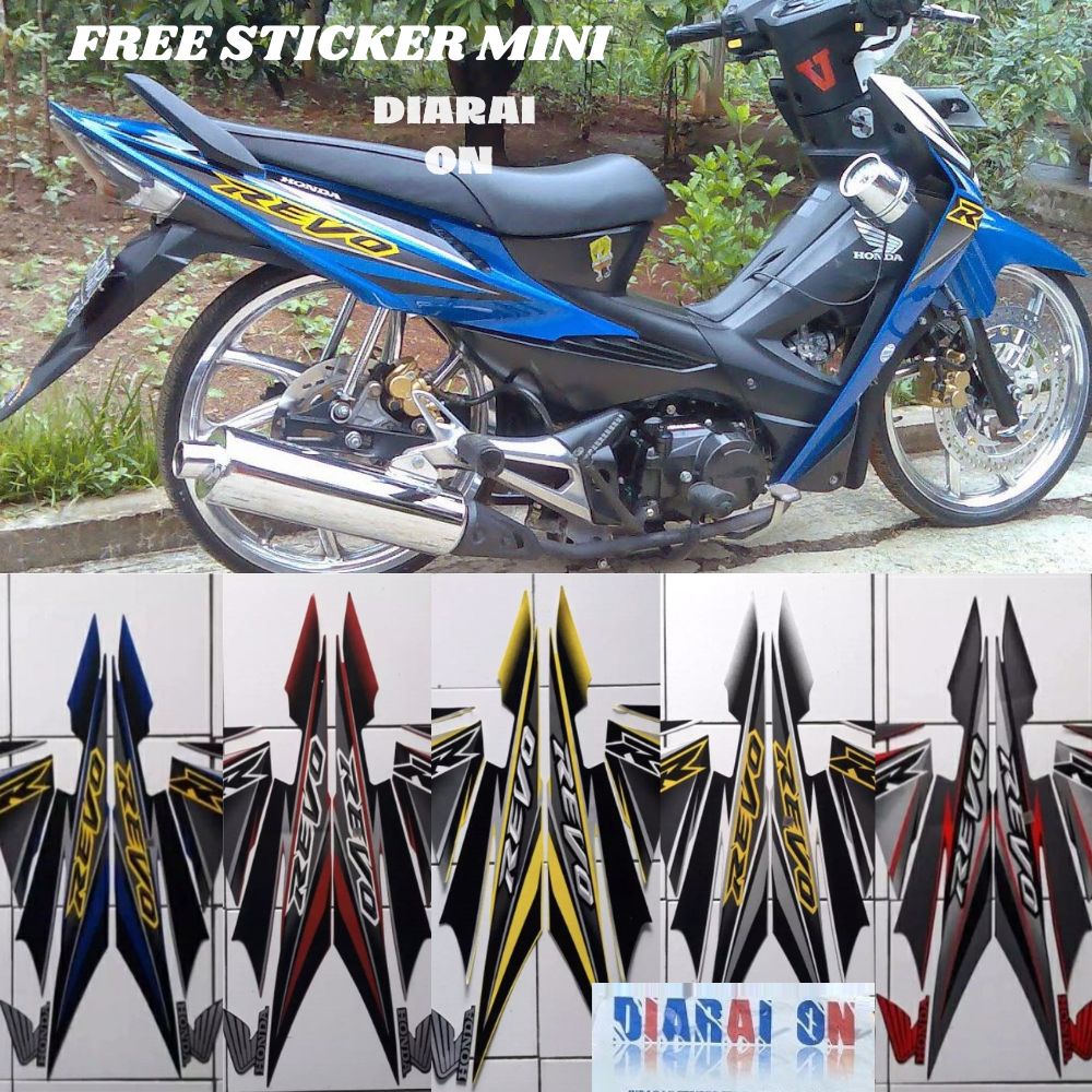 Striping Stiker Motor Revo 2008 - Revo CW Murah