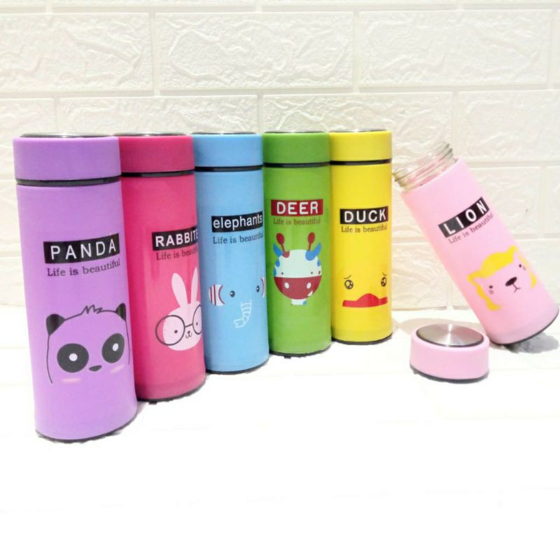 DC B ( B45 ) MY BOTTLE KACA SIX OUP ANIMAL / BOTOL MINUM / KWALITAS TERBAIK / TIDAK BISA MEMILIH