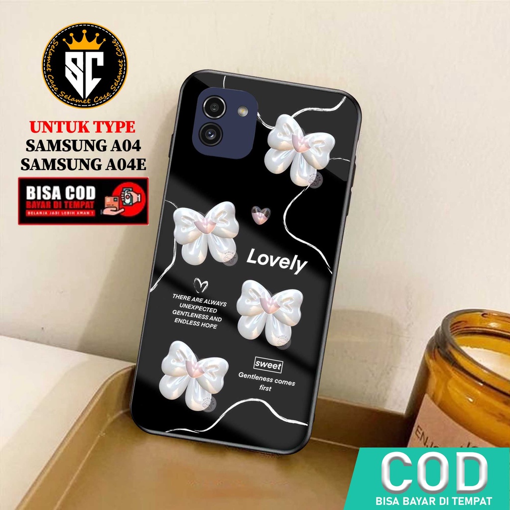Case Samsung A04 A04E Casing Samsung A04 A04E Selamet Case [STR] Softcase Glass - Hardcase Glossy - 