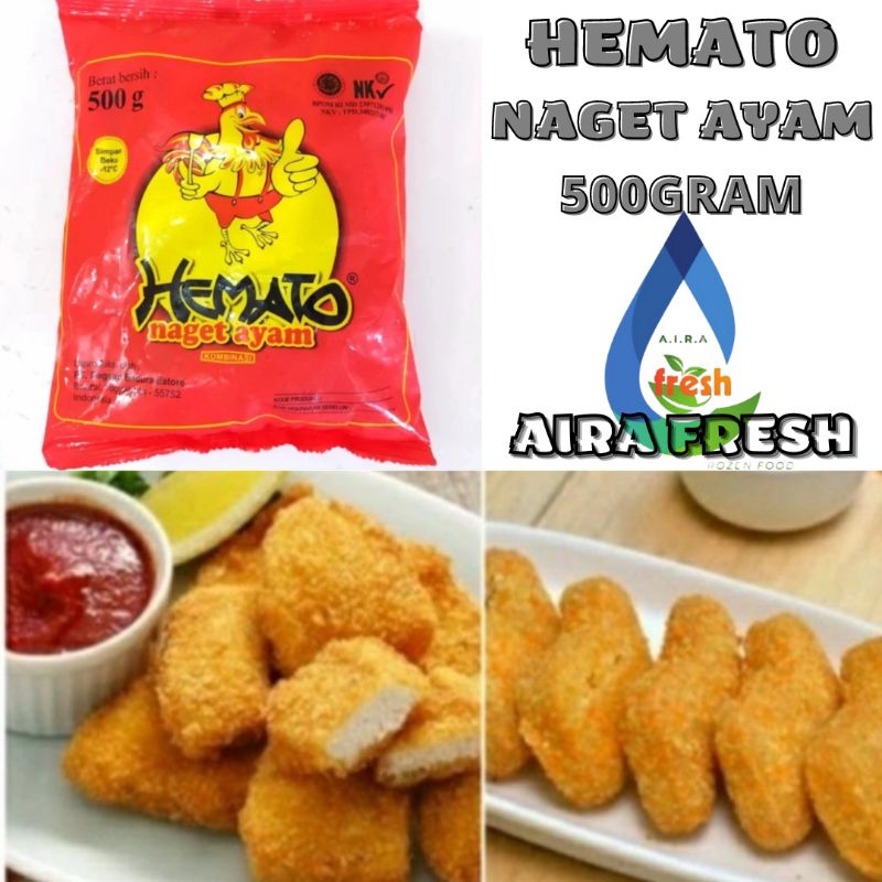 

HEMATO CHICKEN NUGGET 500GR / NAGET AYAM HEMATO 500GR