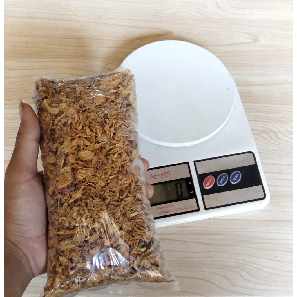 

Bawang goreng kemasan 250gr 100% murni