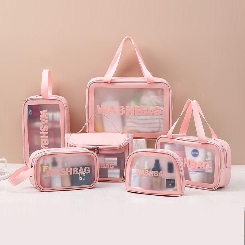 Tas Kosmetik Transparant washbag Pouch Travel Make Up