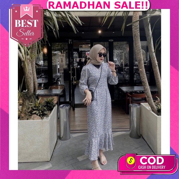 Terkini Model Baru Zm Zaskia Mecca - Clara Navy Gamis - Romansa Khatulistiwa - Edisi Majegau Kirim S