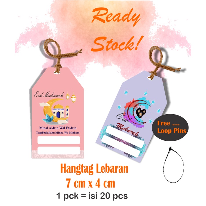 

[20pcs] Hangtag Idul Fitri FREE Loop Pins