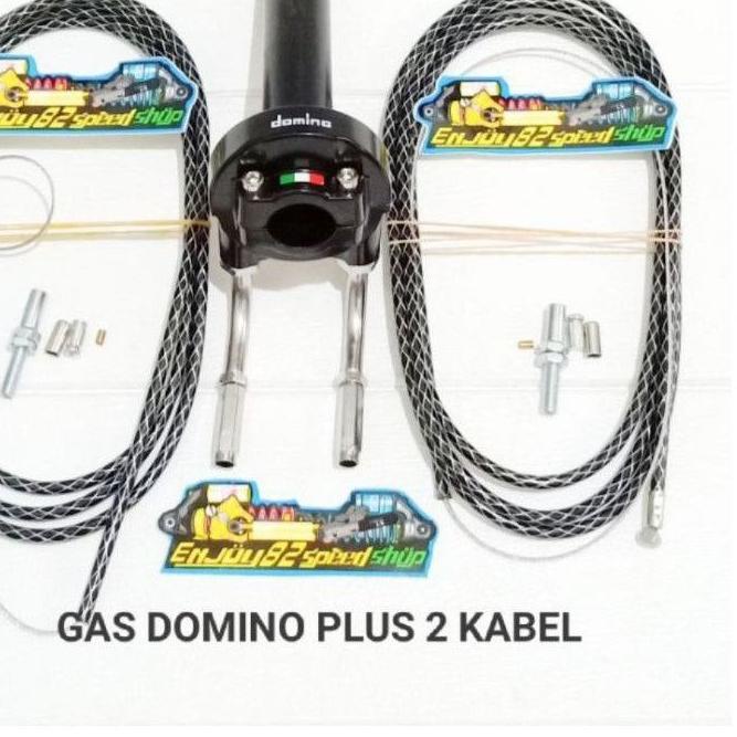 ♞ gas spontan 2 kabel + kabel gas serat carbon+L gas universal bebek n matic ۝