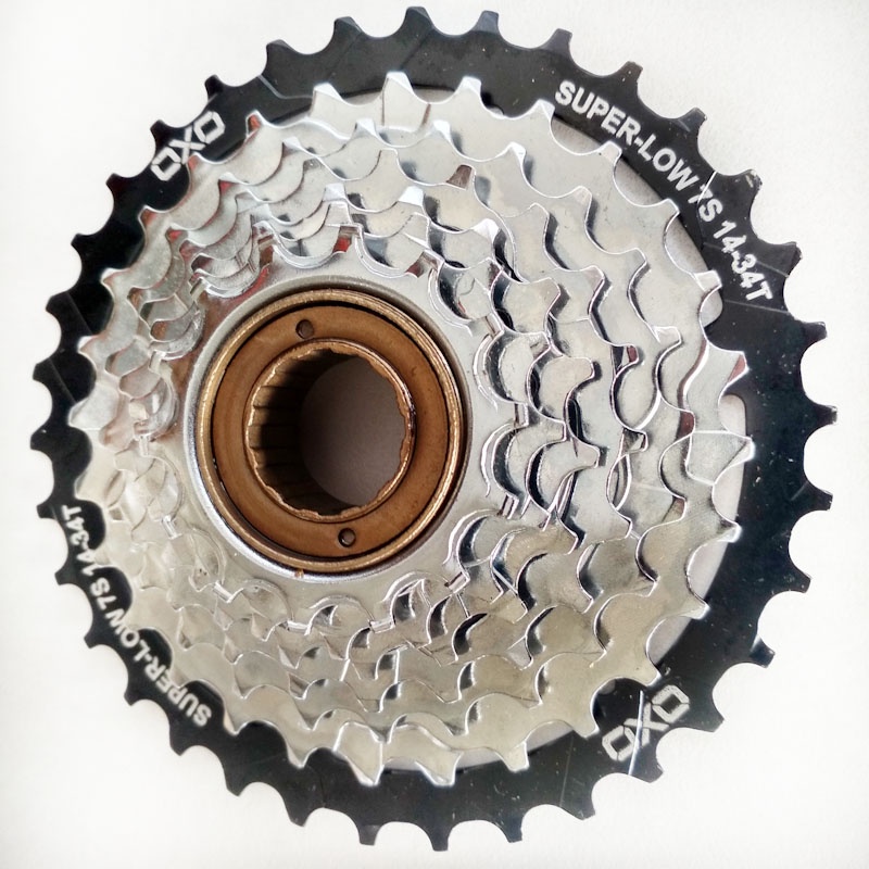 Freewheel OXO 7 Speed Sprocket Ulir Megarange 14-34T