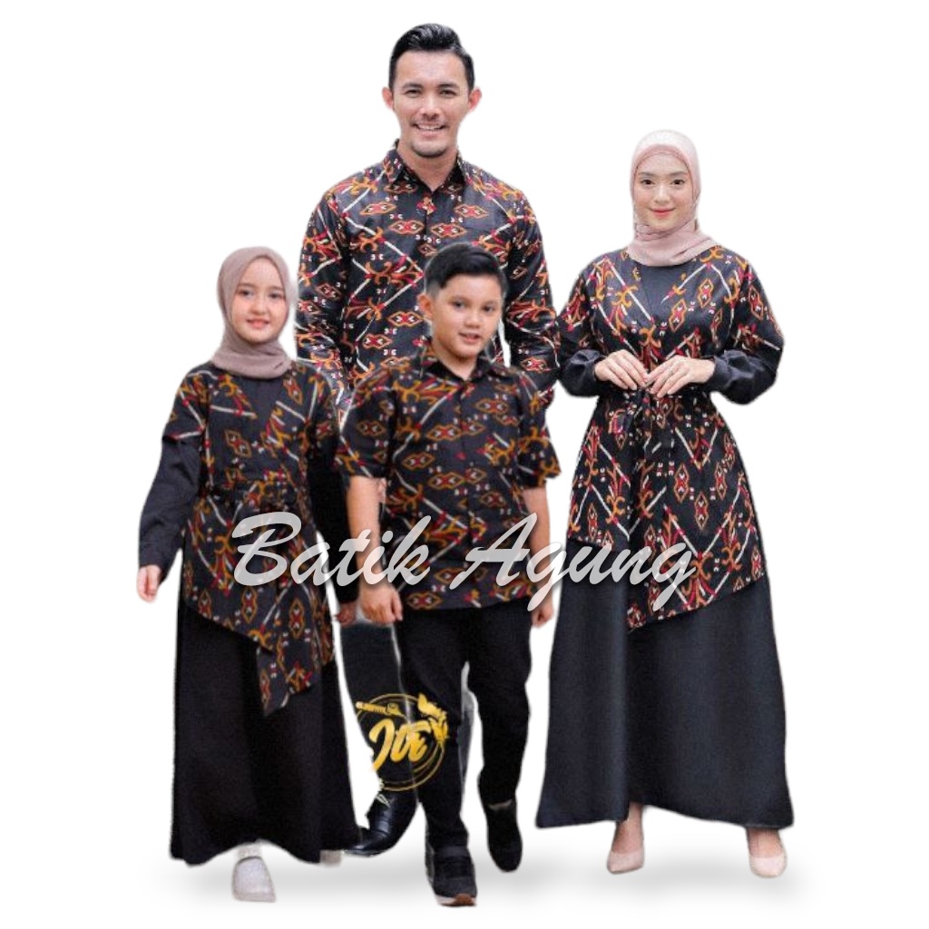 Seragam Baju Batik Couple Keluarga Ayah Ibu Anak Kakak Adik Kondangan Hajatan Pesta Modern Terbaru