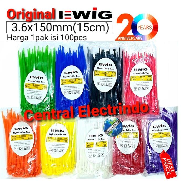 

Kabel Ties Warna EWIG 3.6mmX15cm (150mm).