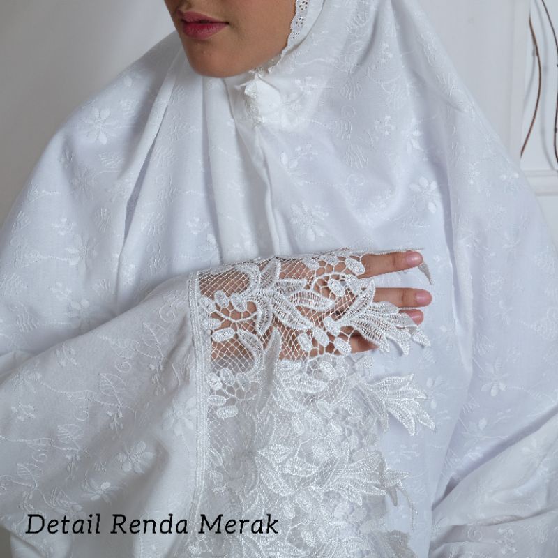 Mukena Dewasa Katun Paris Merak || Mukena Katun Paris Renda Milo