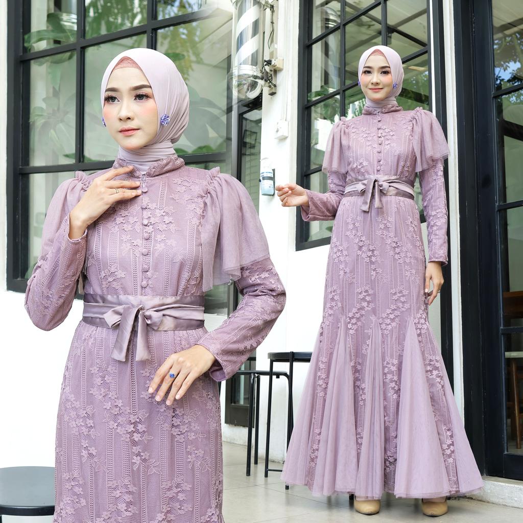 MAXI FLORA / GAMIS BUSUI / GAMIS DUYUNG / GAMIS BRUKAT COMBI TILE / GAMIS PESTA / GAMIS KONDANGAN
