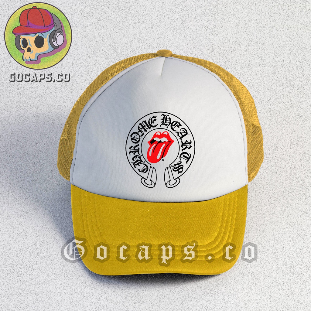 Gocaps - Topi Jaring Trucker Chrome Unisex (Premium Quality) - Brithis Vogue