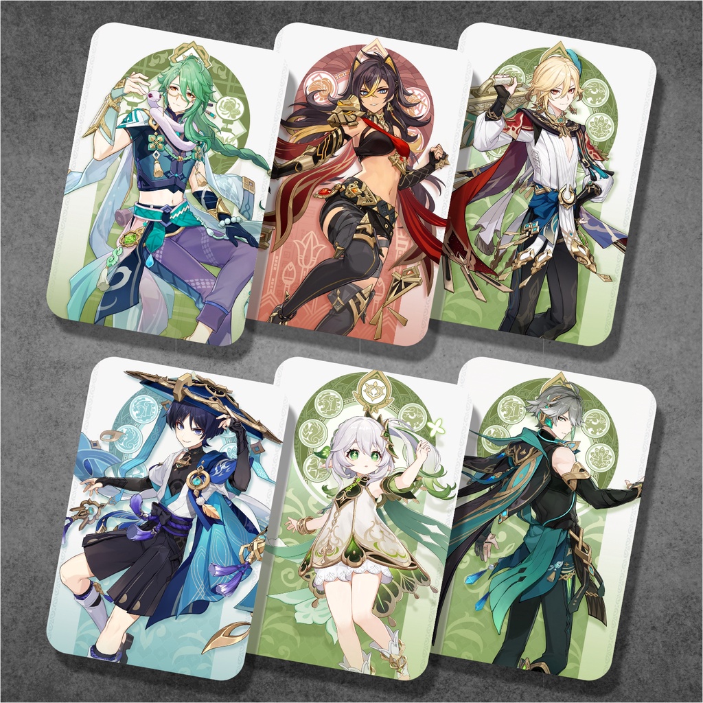 Koleksi Photocard / Kartu Anime Game Genshin Impact A1 - Ayaka Diluc Eula Ganyu HuTao Jean Kazuha Keqing Klee Kokomi Nahida Nilou Shogun Tartaglia Venti Xiao Yae Miko Yelan Yomiya Zhongli