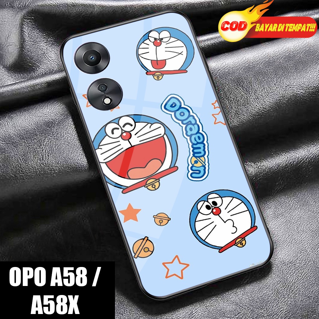 Case Glosy OPPO A58 5G - DRMN-Hardcase Glossy 2D -OPPO A58X- Silikon OPO A78 -Softcase OPO A95- Kesi