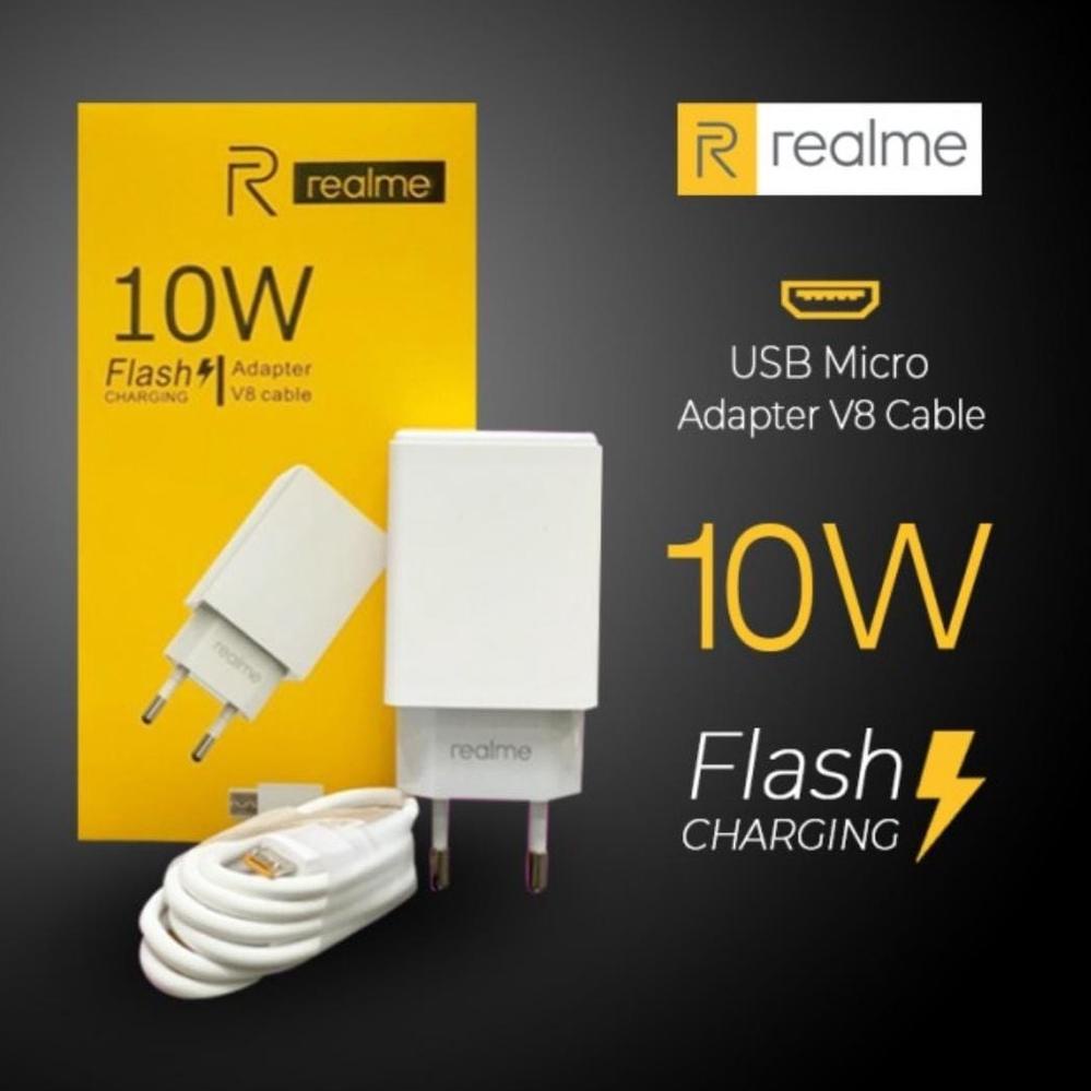 Charger REALME 10W AK933 2A - V8 - MICRO USB ORIGINAL C1 C2 C3 C11 C12 C15 C20 [LU.29Ma23ᶜ]
