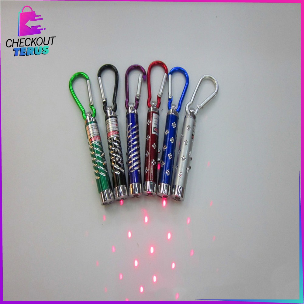 CT C782 Lampu Laser Pointer Motif 3IN1 LED Light Multifungsi Keychain Senter Mini Gantungan Kunci Portable Import