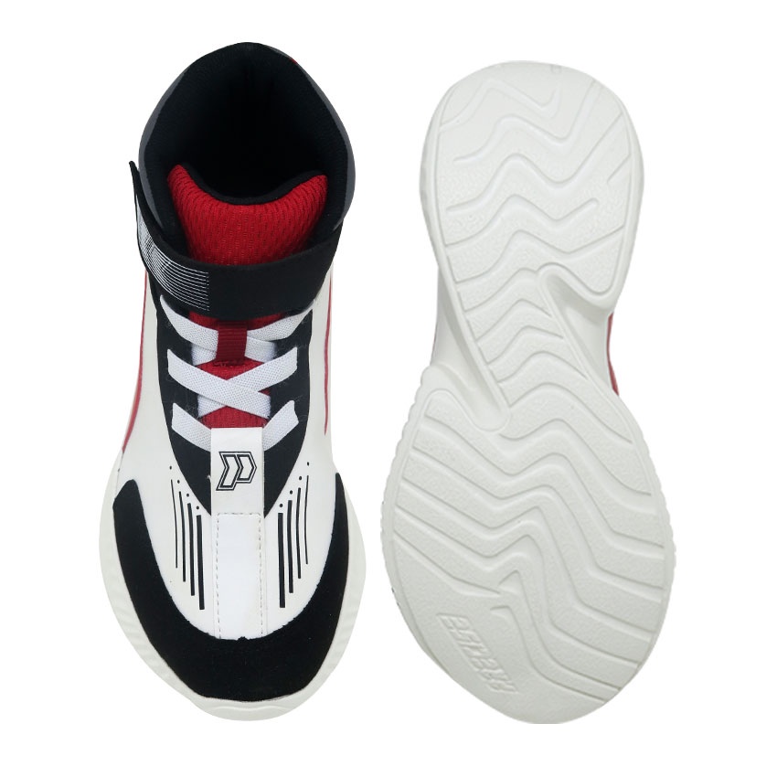 Precise Ciro JT Sepatu Sneakers Anak - Black/White/Red