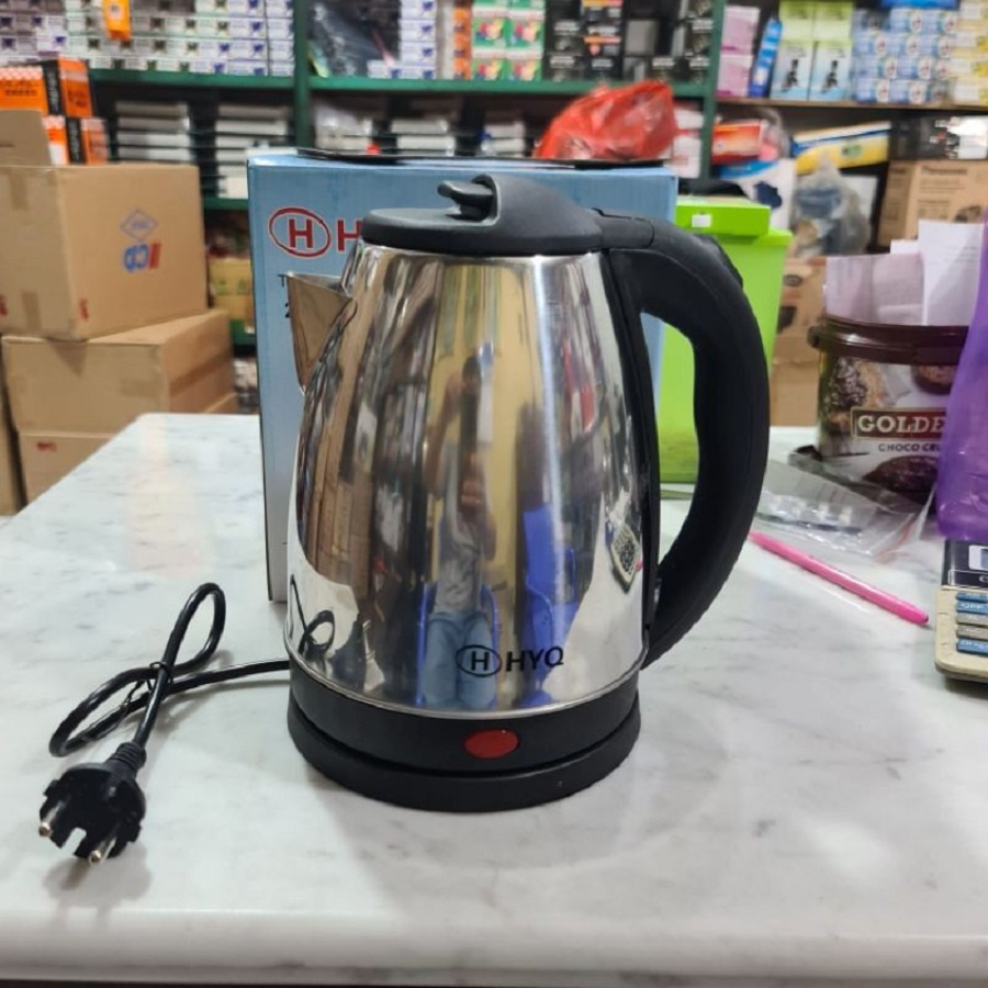 Kettle Electric Teko Pemanas Air Hyq 2L 2 Liter 600W 600 Watt Stainless