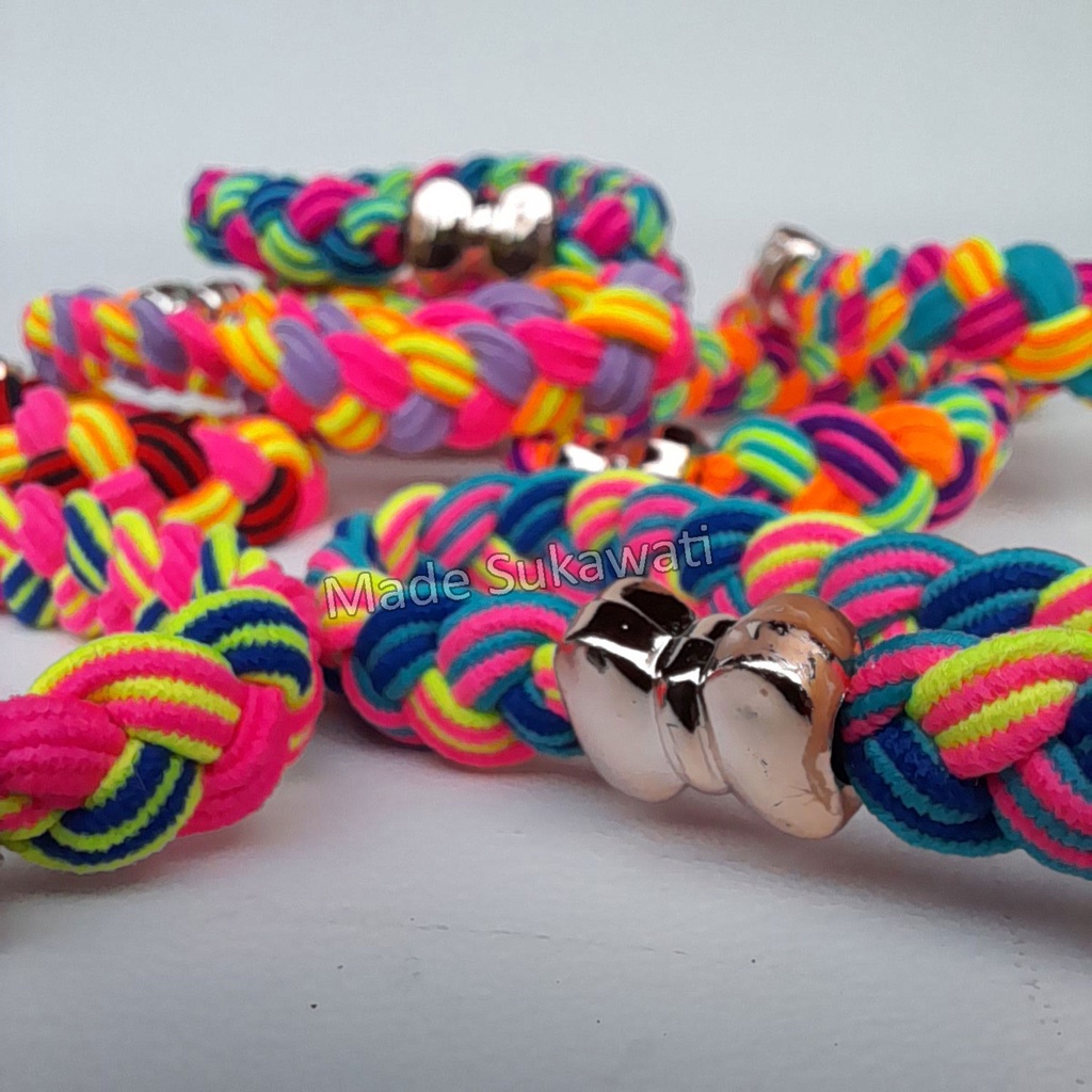 Gelang Rainbow tali karet