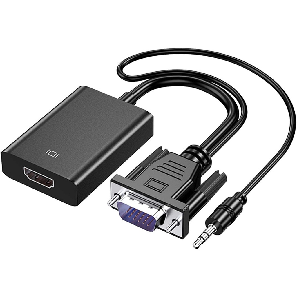 Kabel VGA To HDTV With Audio Converter Adapter/ CABLE VGA TO HDmi / CONVERTER KABEL VGA MALE TO HDMI