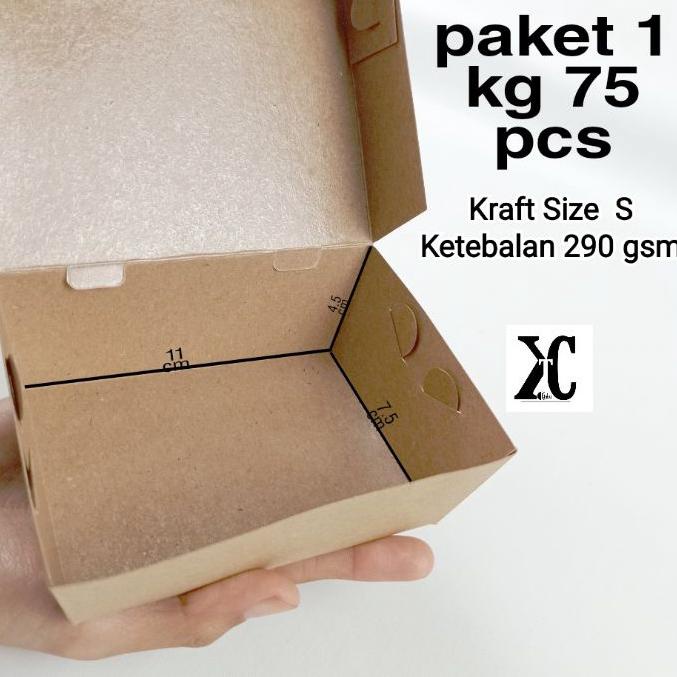 

12.12 Fasion sale (1KG 75 PCS) PAPER LUNCH BOX SIZE S PAKET HEMAT !!