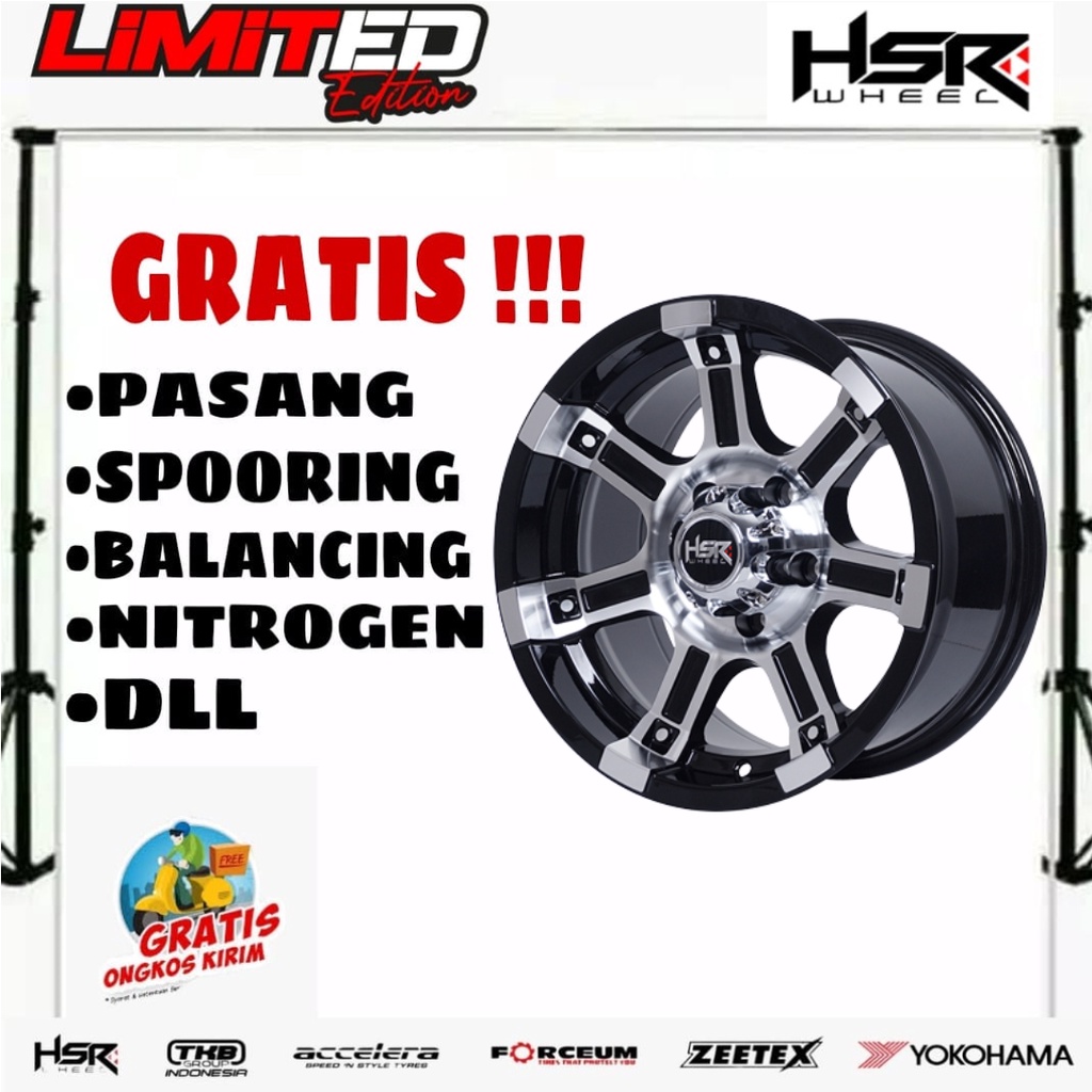 velg mobil offroad velg untuk mobil kijang innova ertiga grandmax dll velg mobil hsr JEREWEH R15X8 H