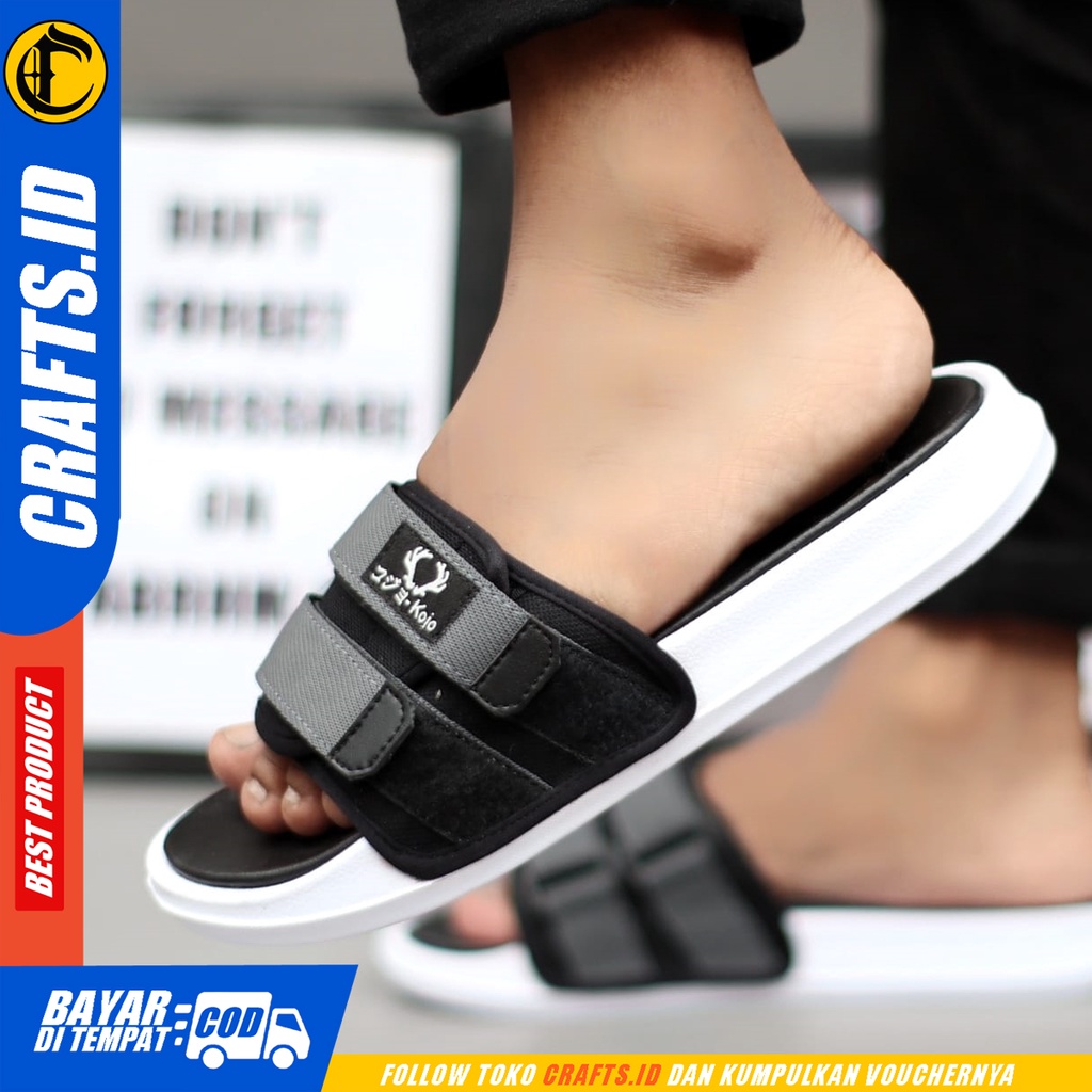 Sandal Slide Pria Sendal Casual Slop Ringan Travelling Crafts Lillard