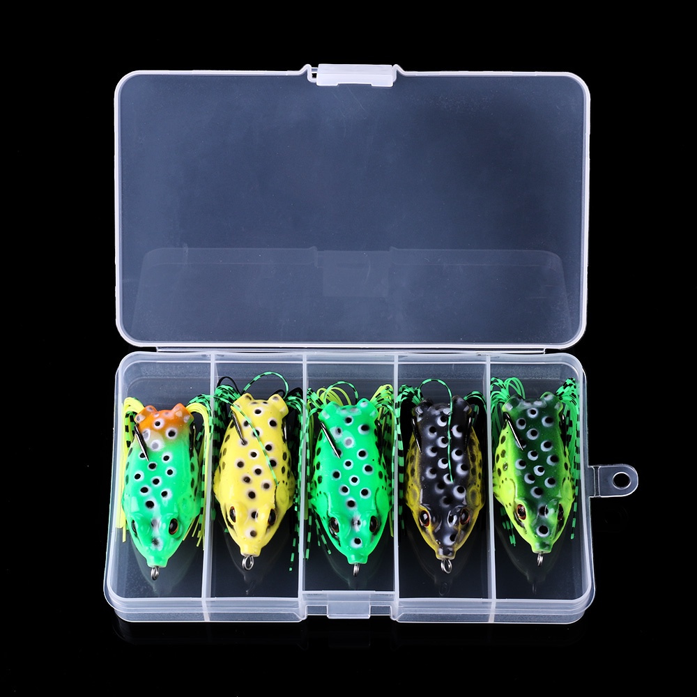 Hengjia Plastik Kodok fishing tackle soft lure 5.5cm 12.5g Silikon Tiddler Bait Kait Ayam 6warna